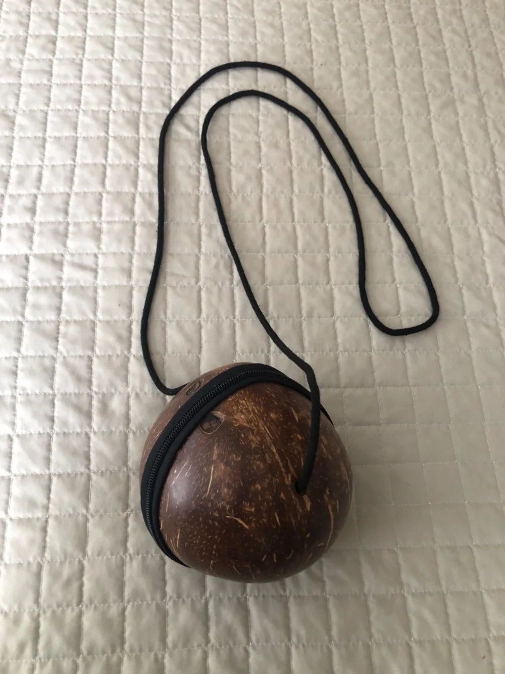 Handmade Coconut Shell Crossbody Bag Boho Purse